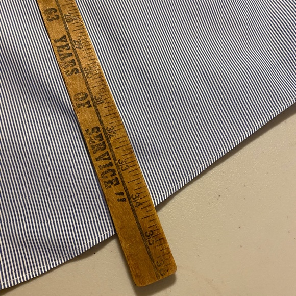 Size 19 - 37 Tall - ROUNDTREE and Yorke GOLD LABEL -NonIron Pinpoint Stripe NWOT - Picture 7 of 7